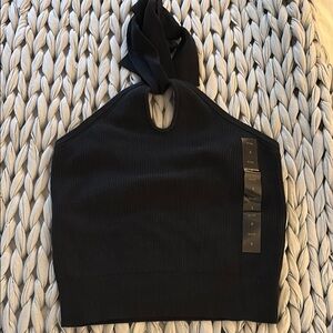 Black Halter Top